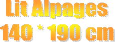 Lit Alpages 140 * 190 cm